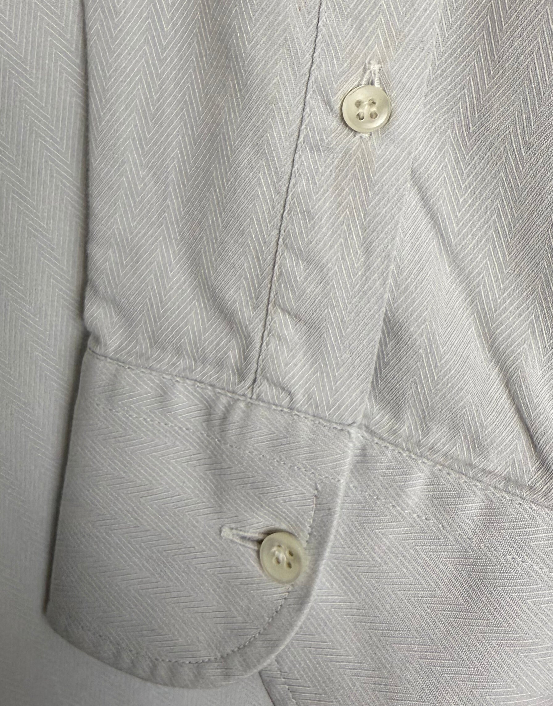 YSL - Oversized Shirt Blue herringbone