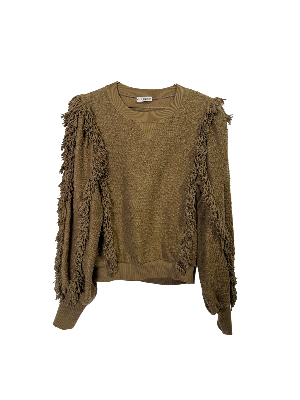 ULLA JOHNSON - Fringe Bouclé Sweater