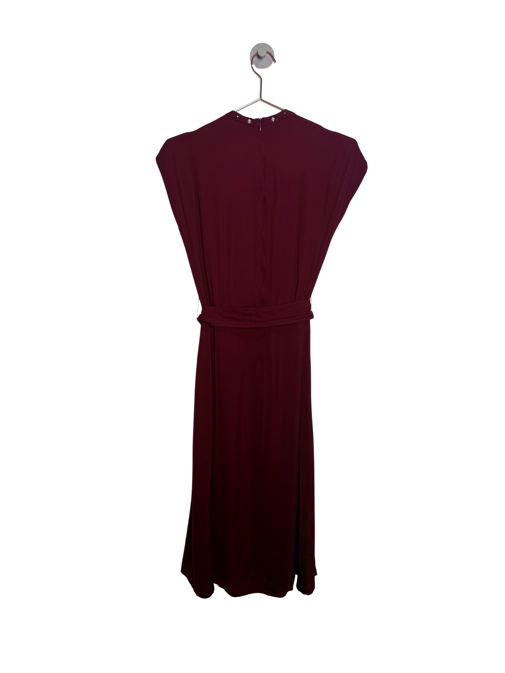 SANDRO - Burgundy Red Satin Dress