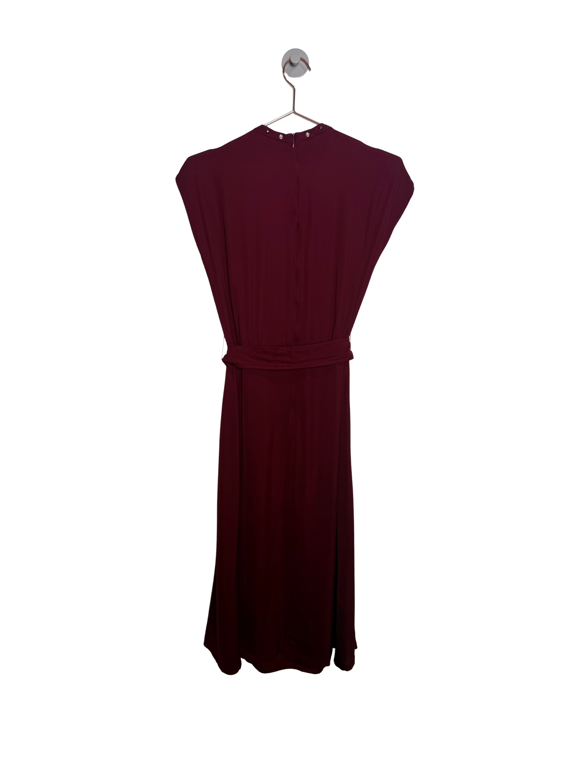 SANDRO - Burgundy Red Satin Dress