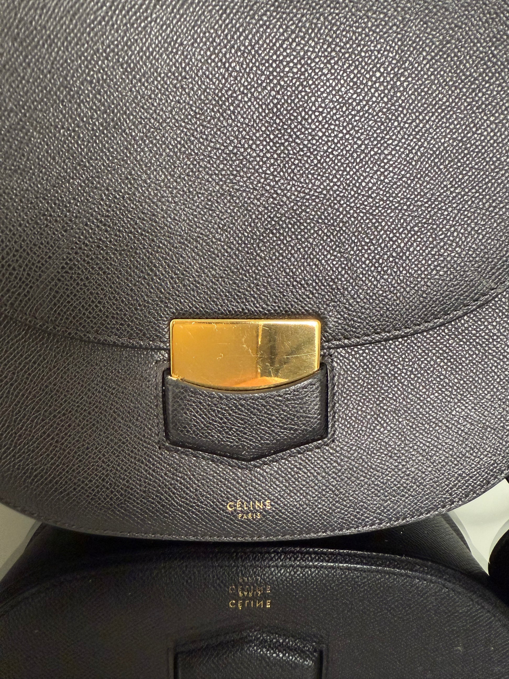 CELINE - Trotteur leather shoulder bag black