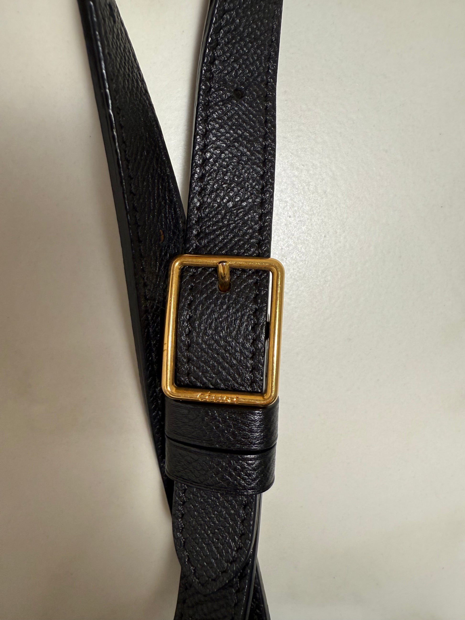 CELINE - Trotteur leather shoulder bag black