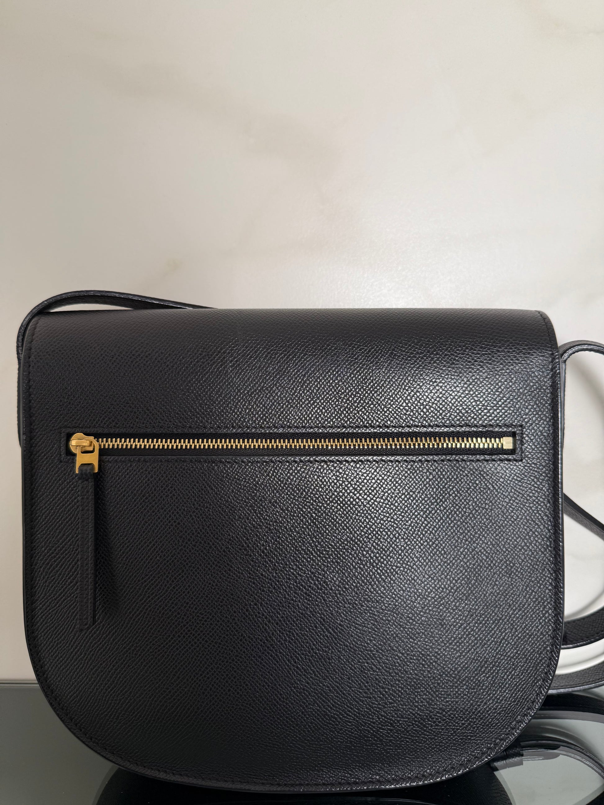 CELINE - Trotteur leather shoulder bag black