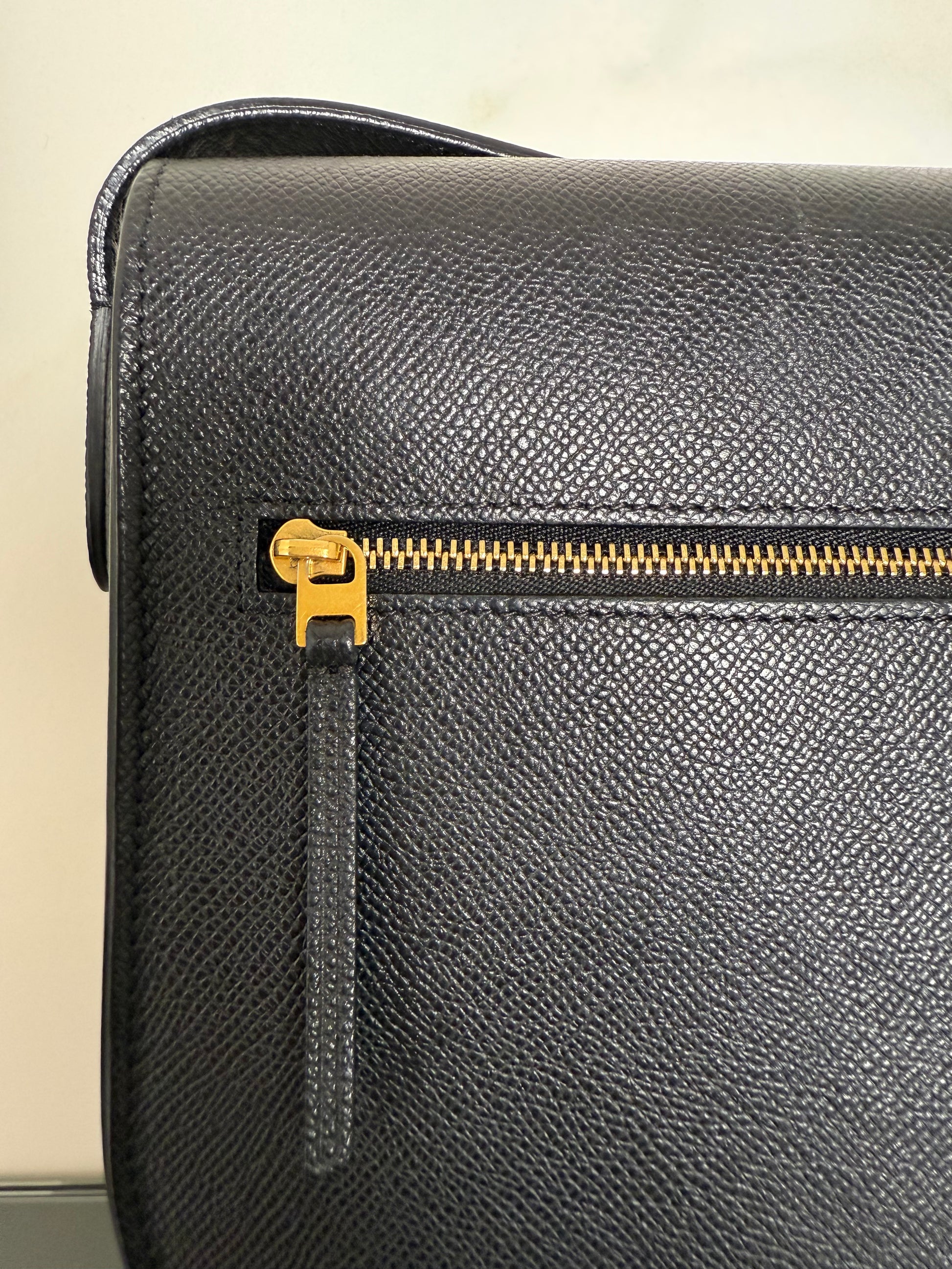 CELINE - Trotteur leather shoulder bag black