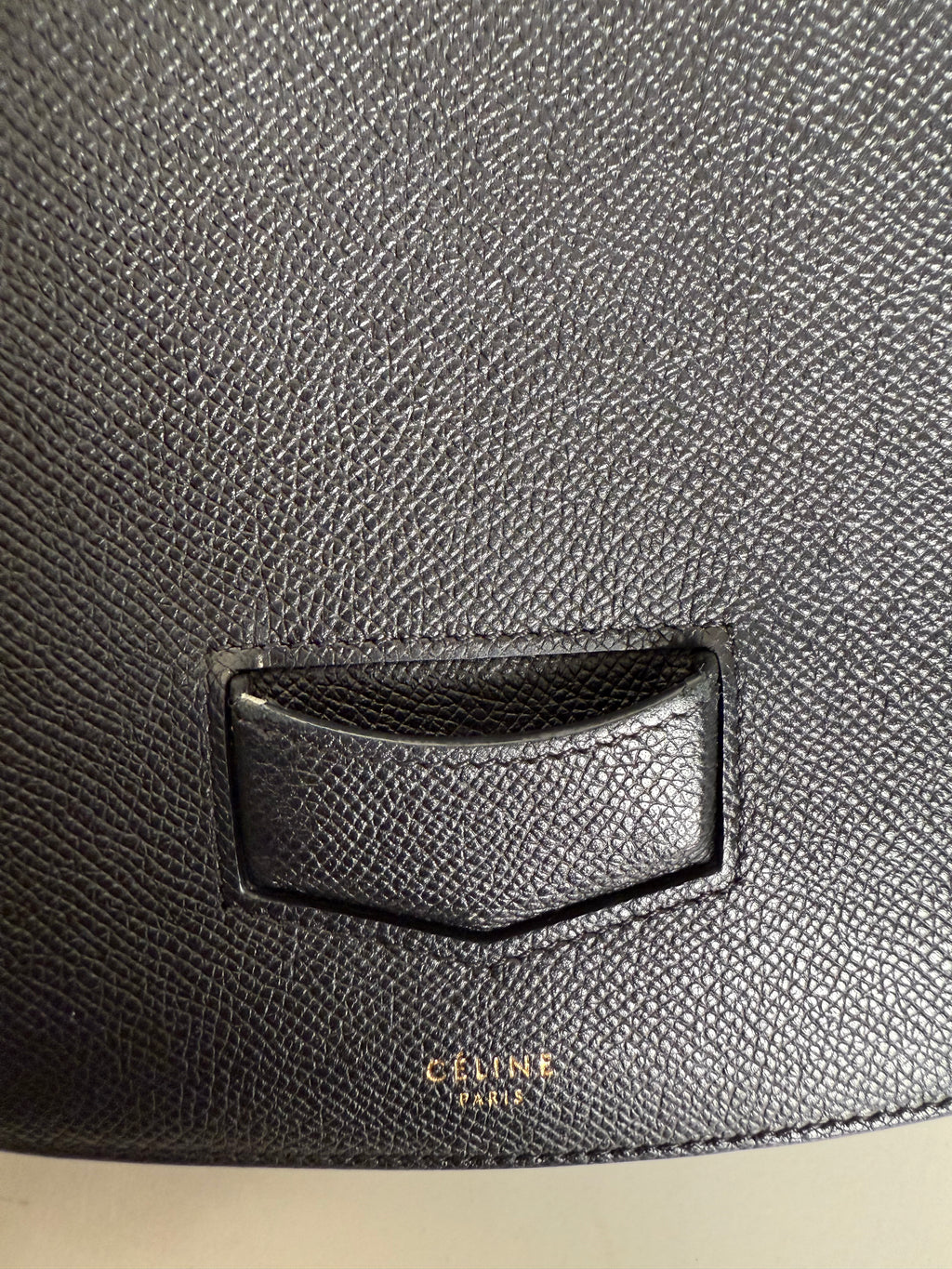 CELINE - Trotteur leather shoulder bag black