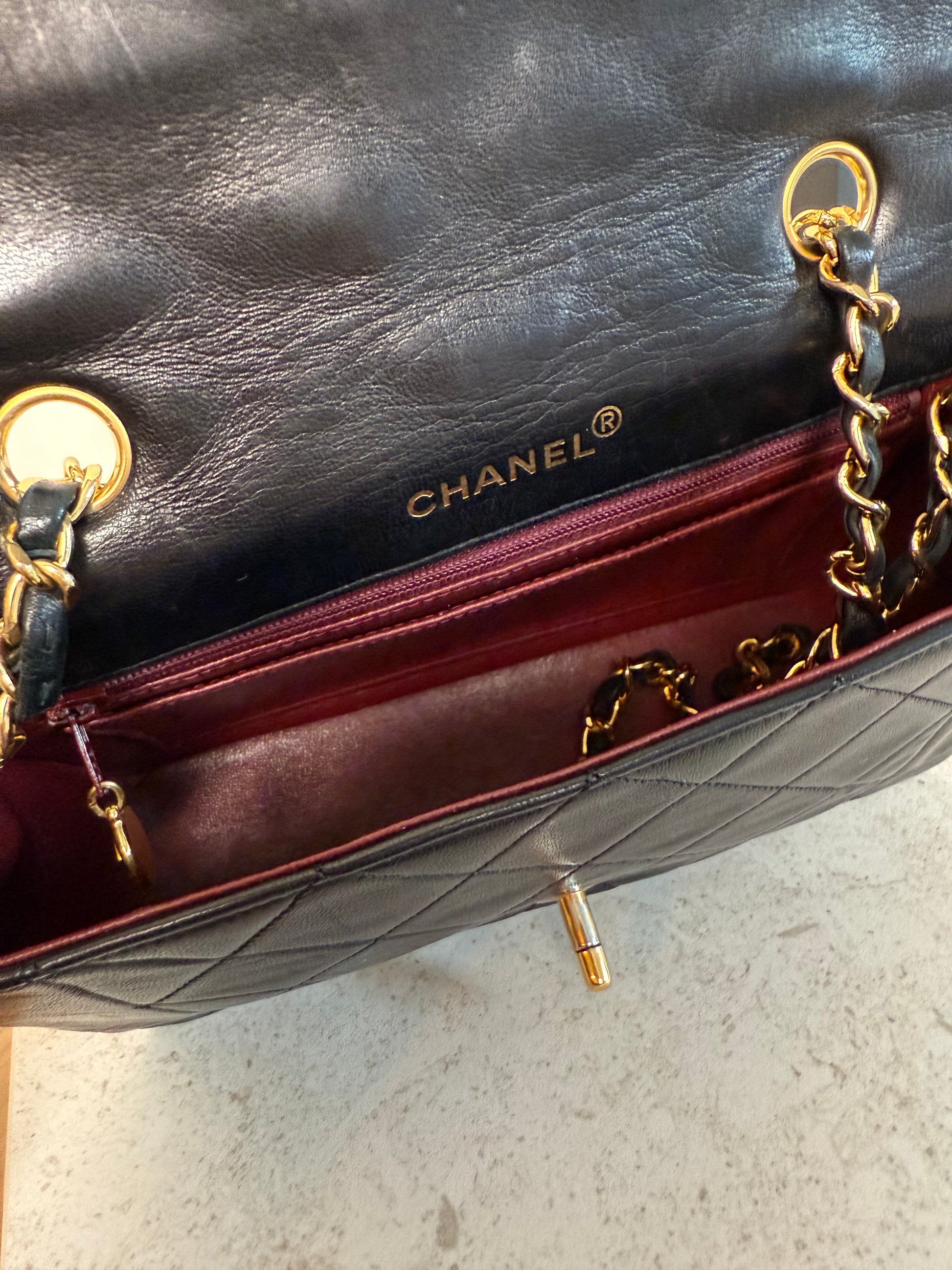 CHANEL - Diana Small Black