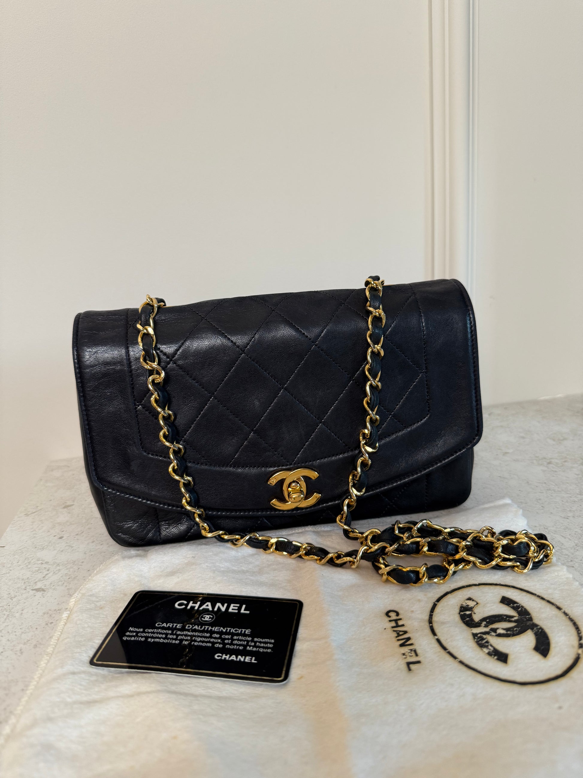 CHANEL - Diana Small Black