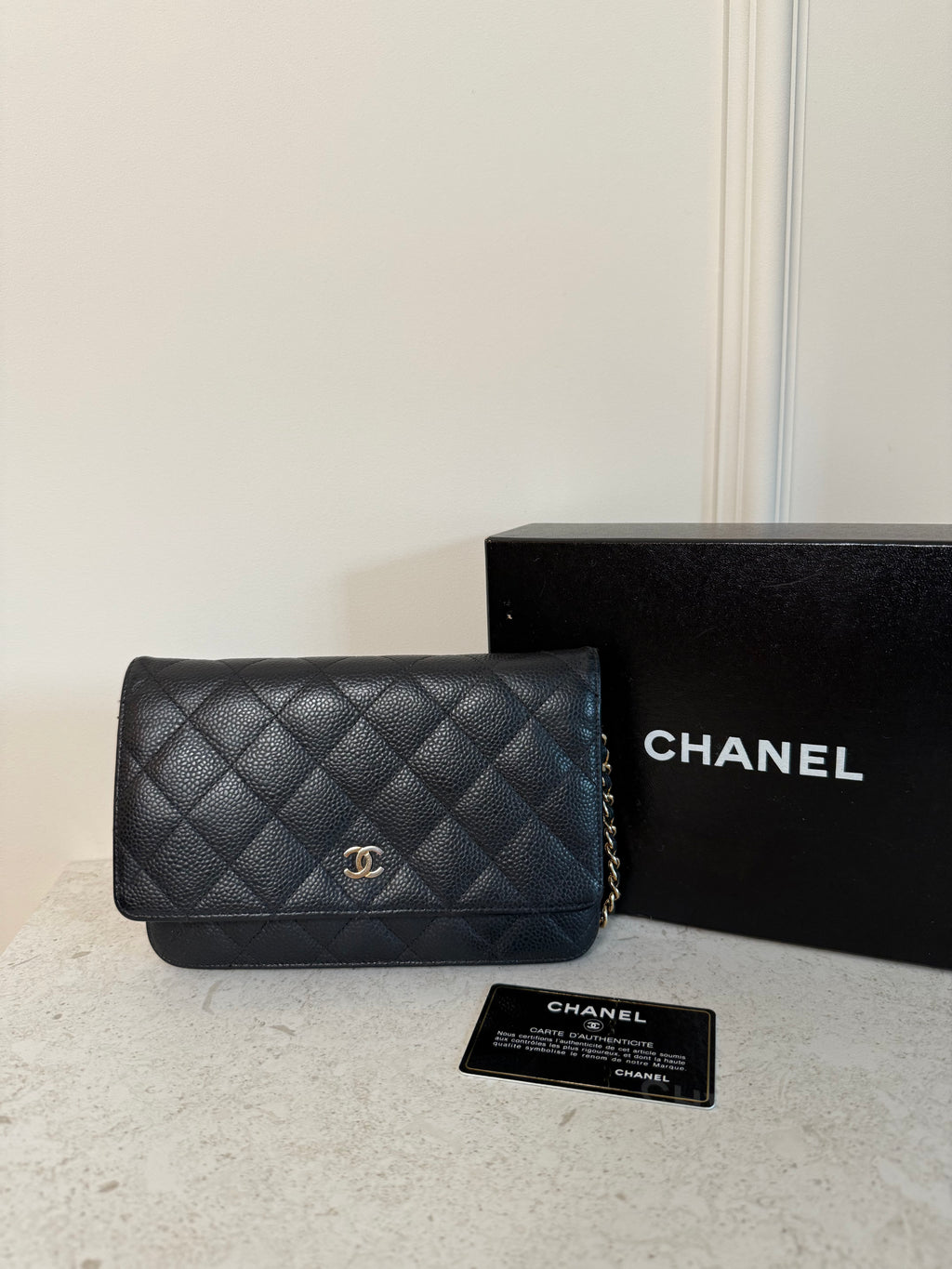 CHANEL - WOC Caviar Leather Black