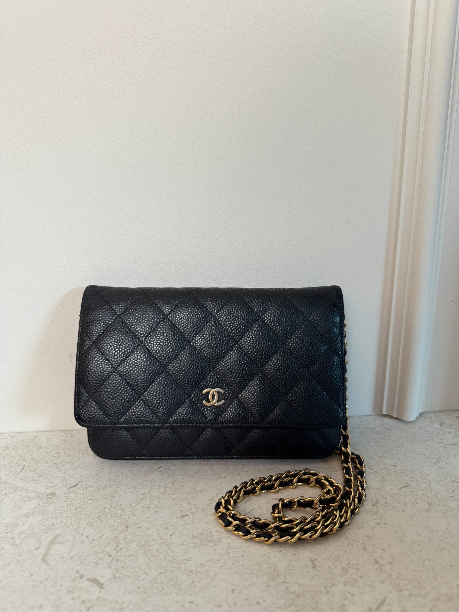 CHANEL - WOC Caviar Leather Black