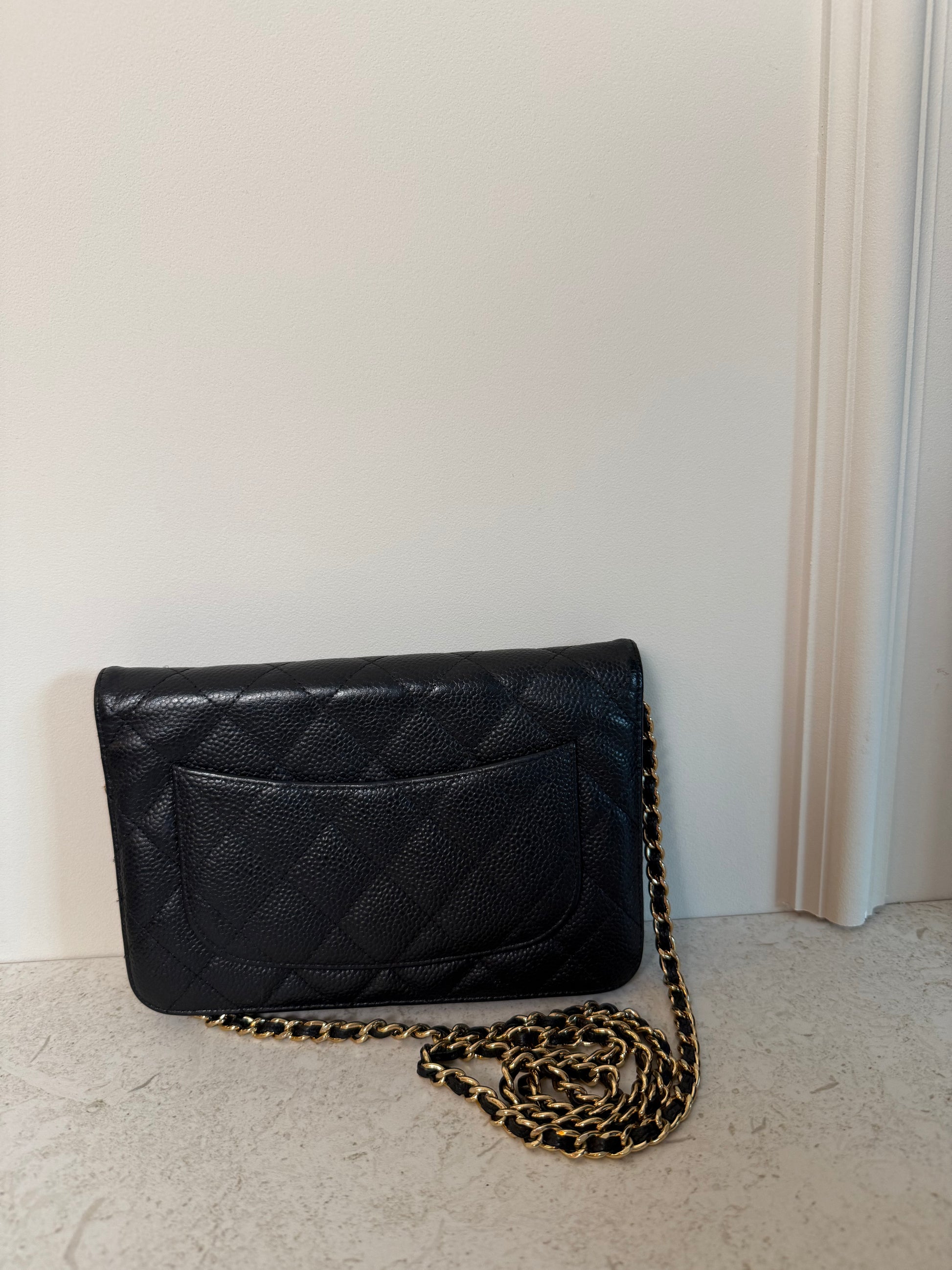 CHANEL - WOC Caviar Leather Black