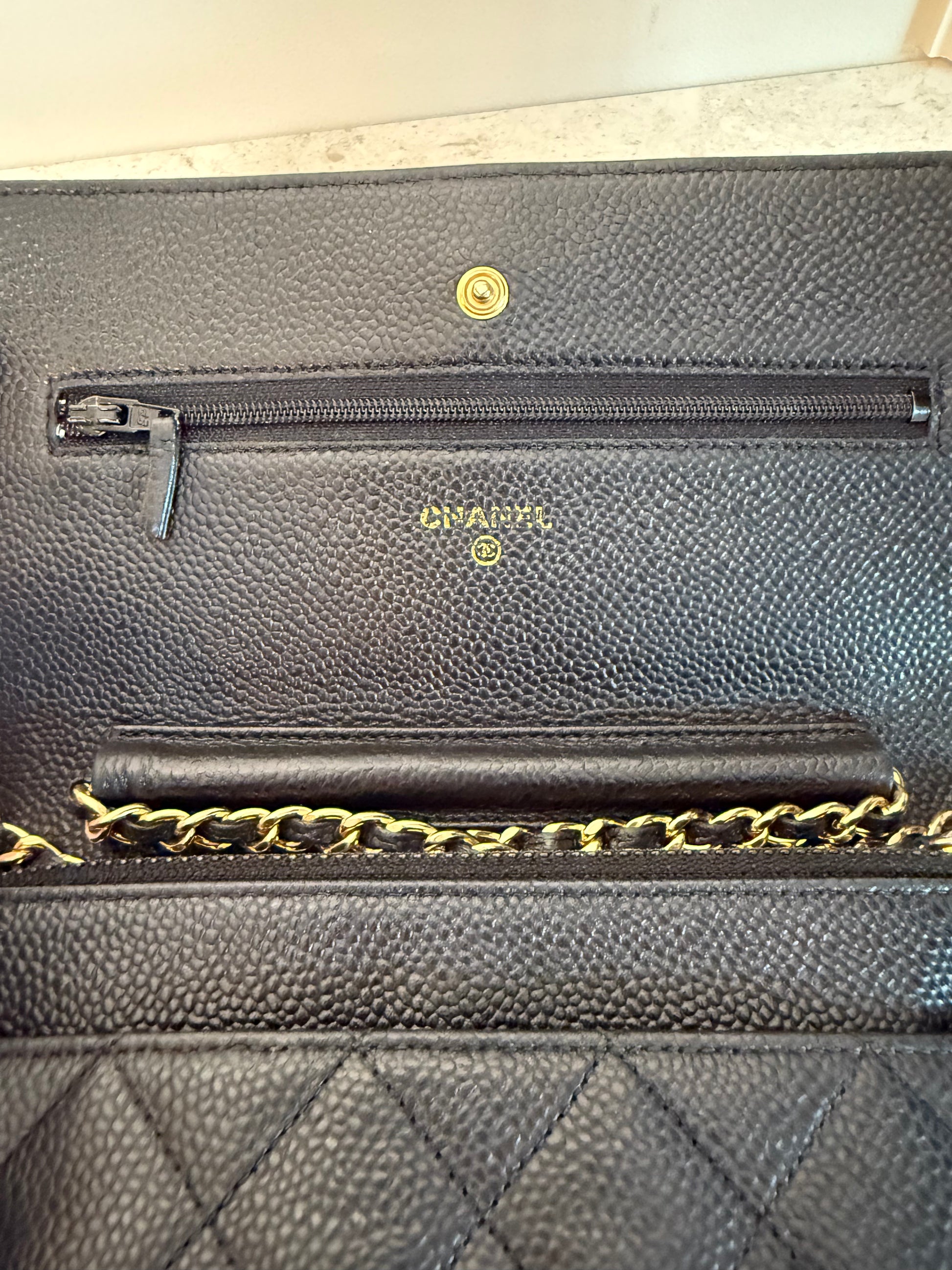 CHANEL - WOC Caviar Leather Black