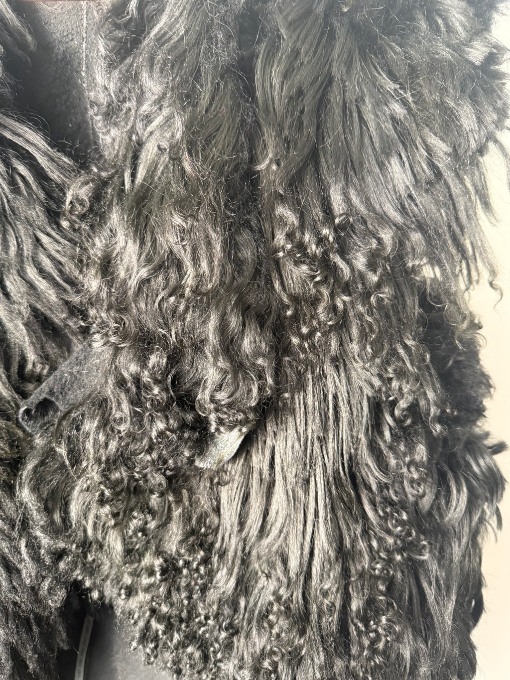 FUR GILET - Black