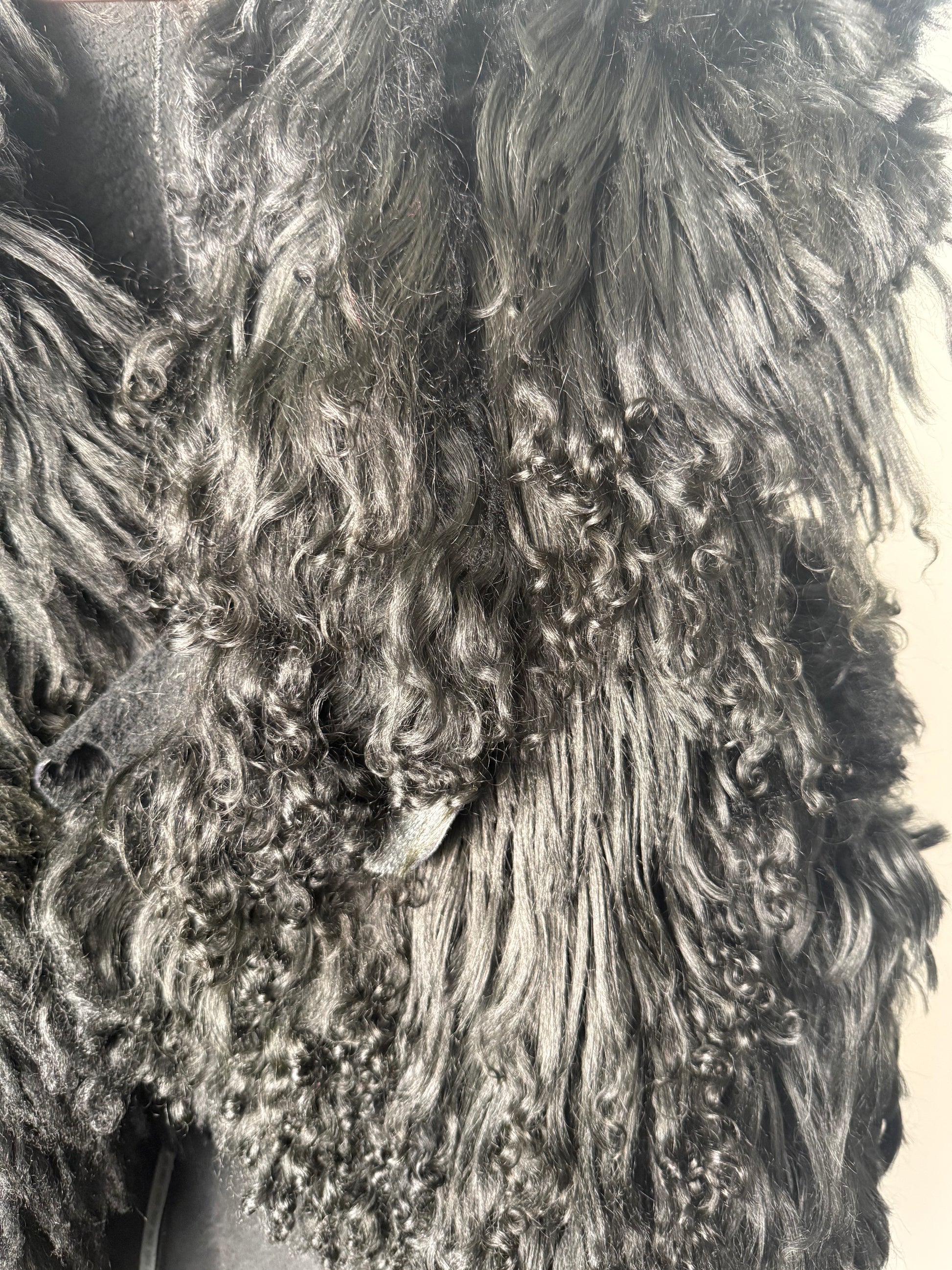 FUR GILET - Black