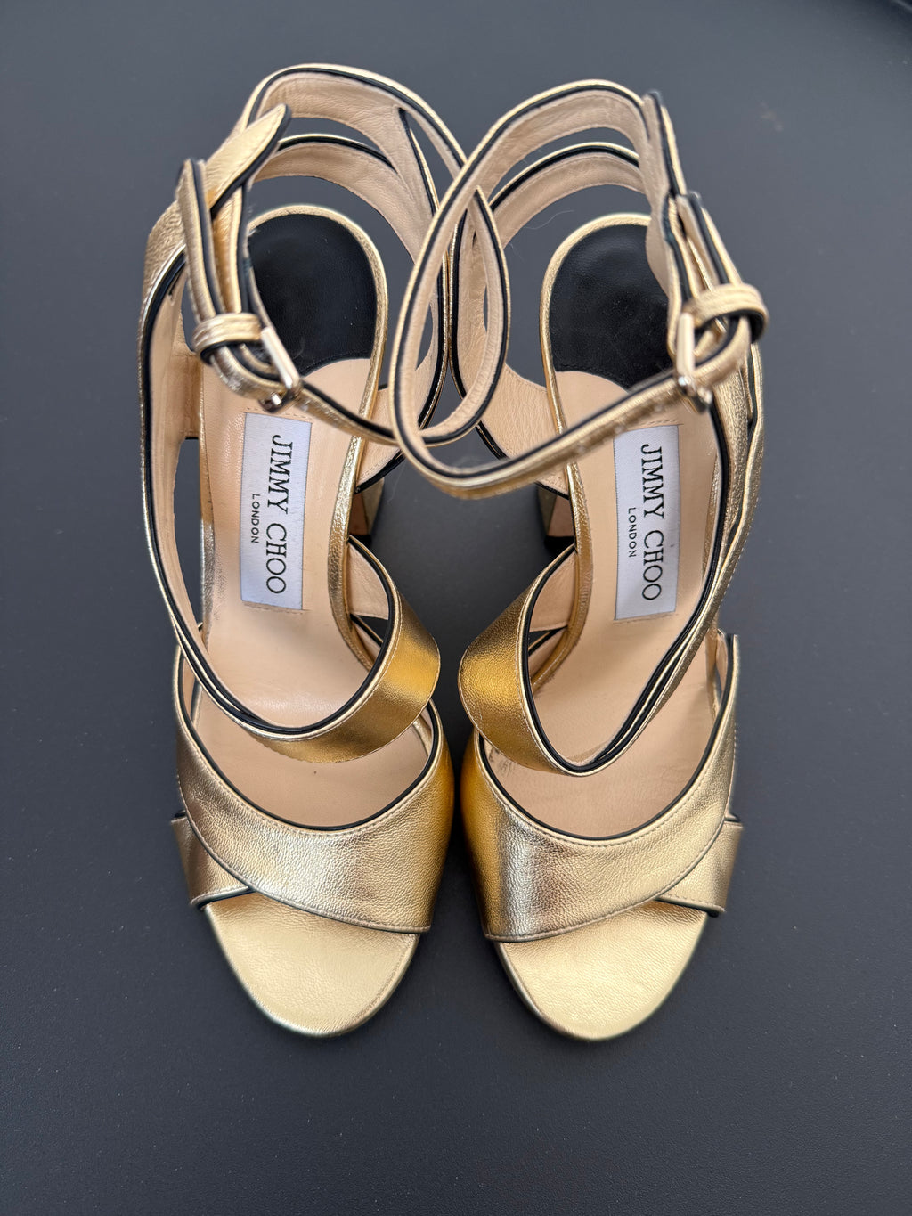 JIMMY CHOO - Golden sandals