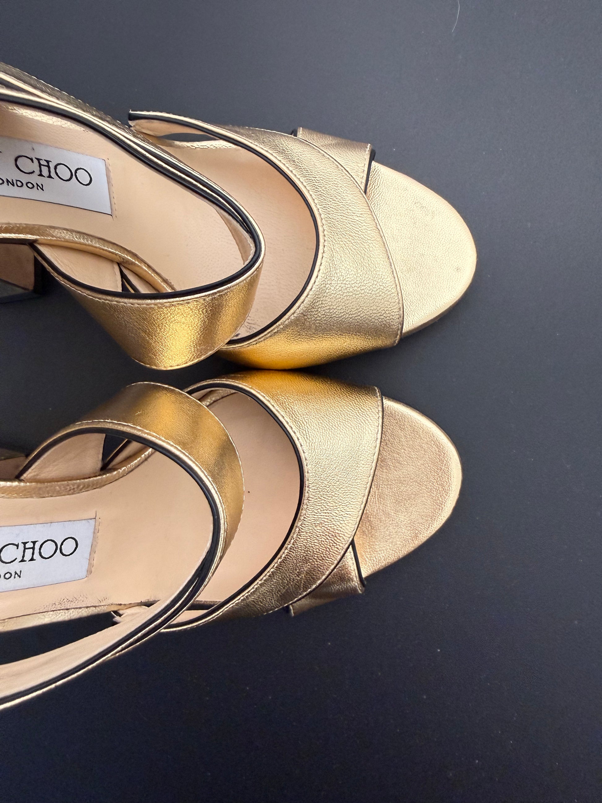 JIMMY CHOO - Golden sandals