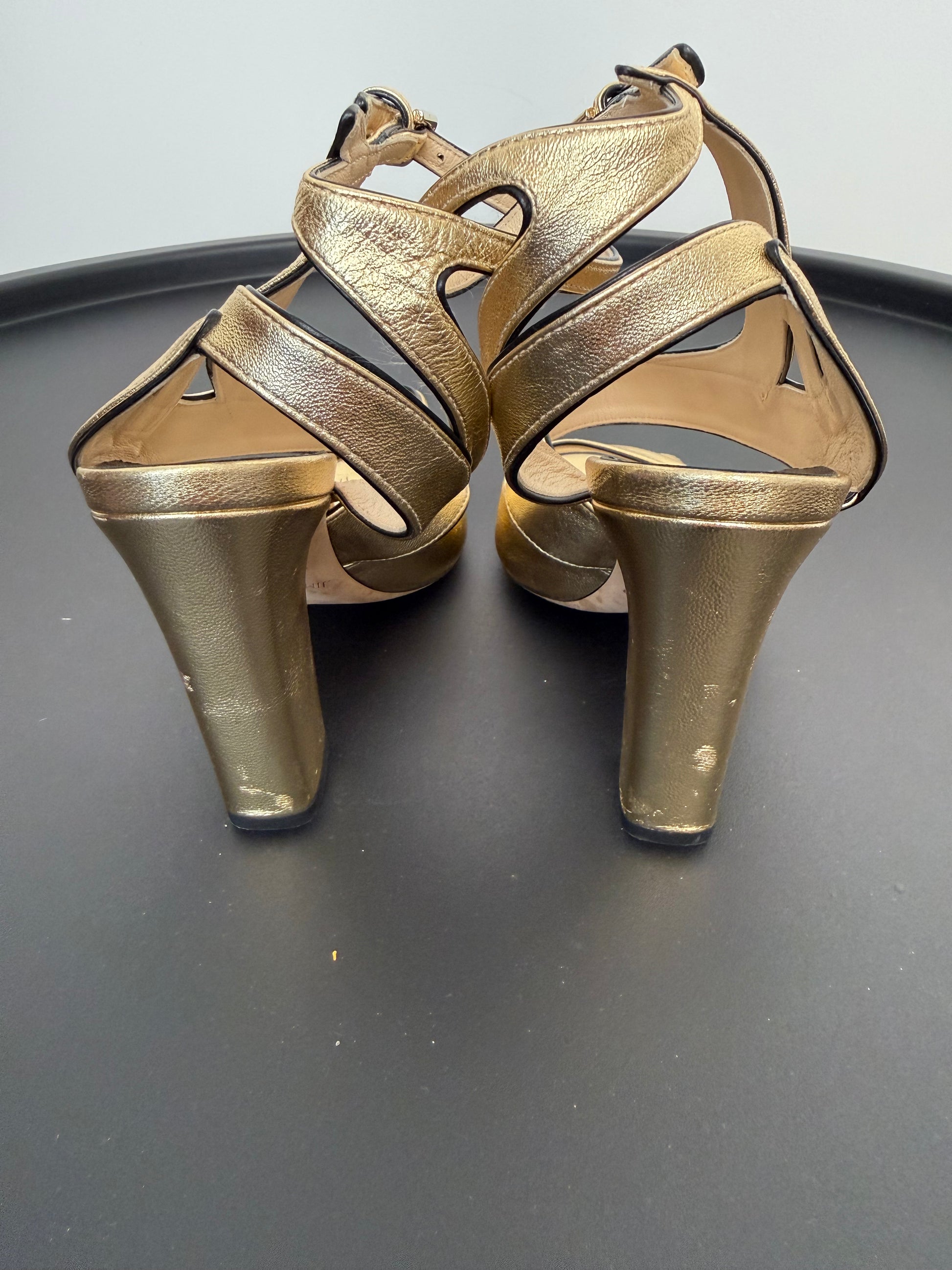 JIMMY CHOO - Golden sandals
