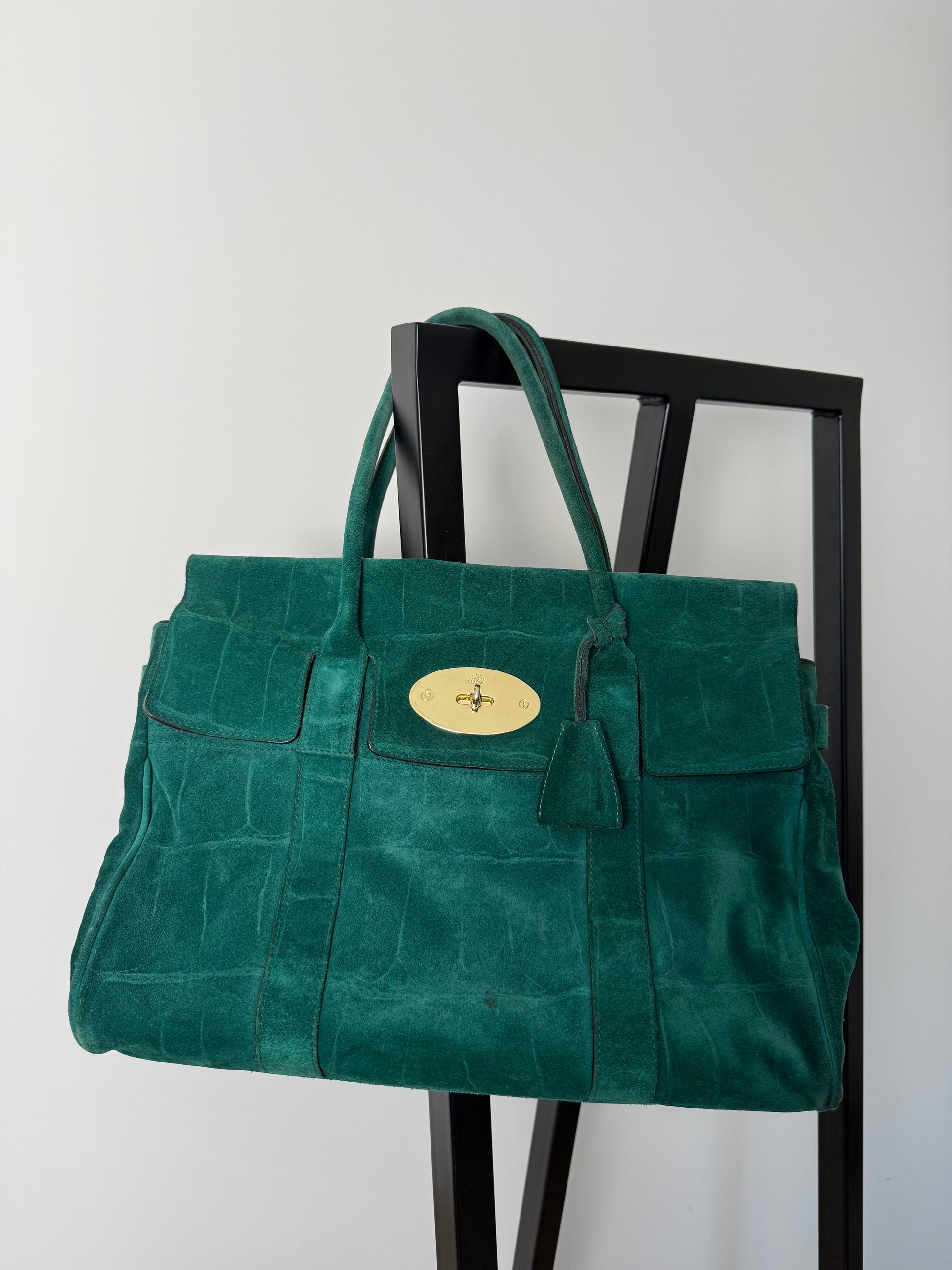 MULBERRY - Bayswater Green Suede