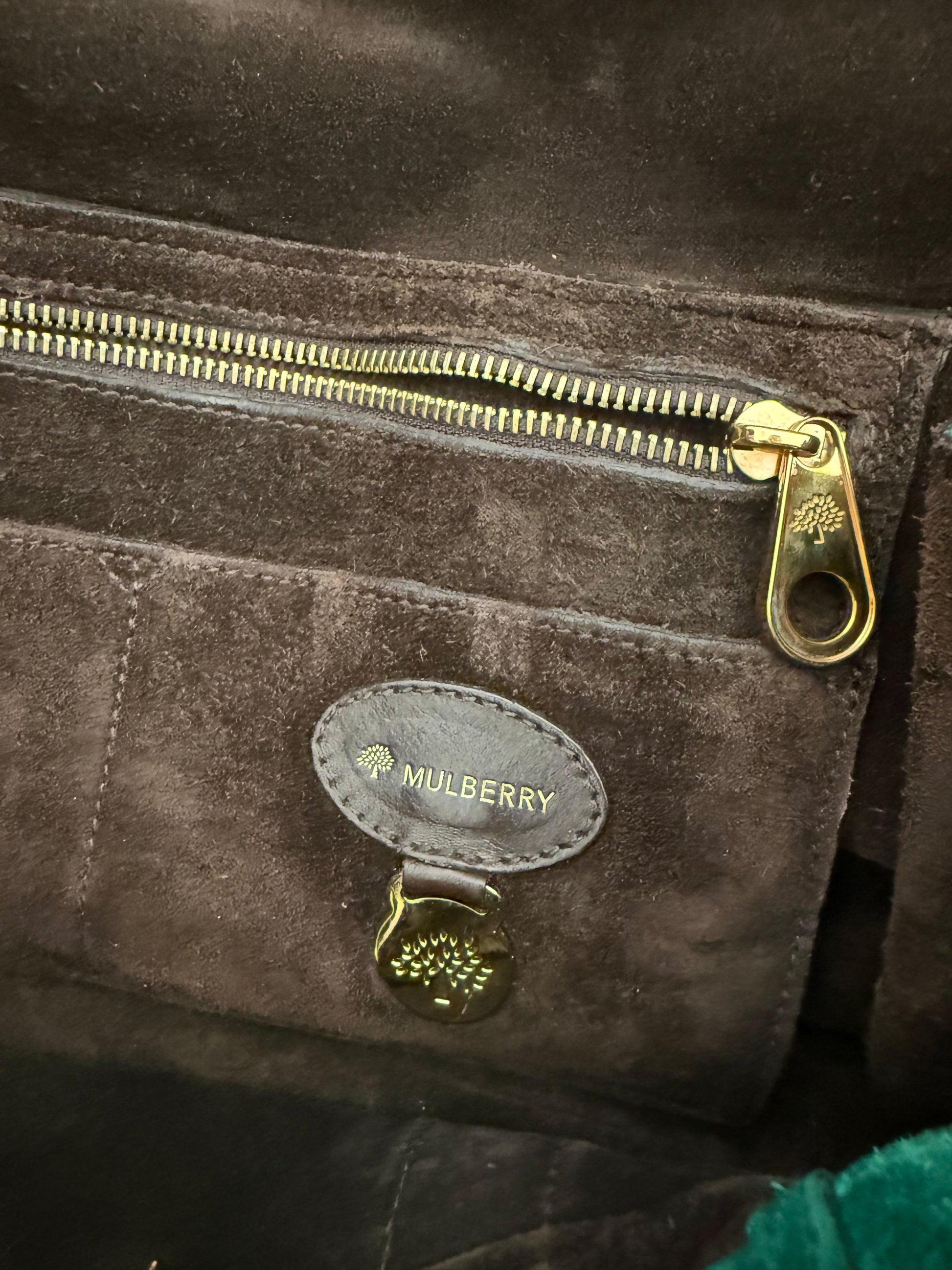 MULBERRY - Bayswater Green Suede