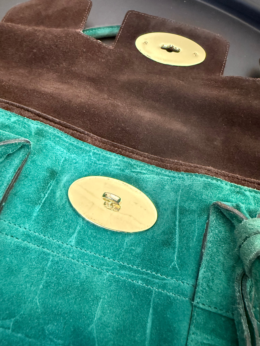 MULBERRY - Bayswater Green Suede