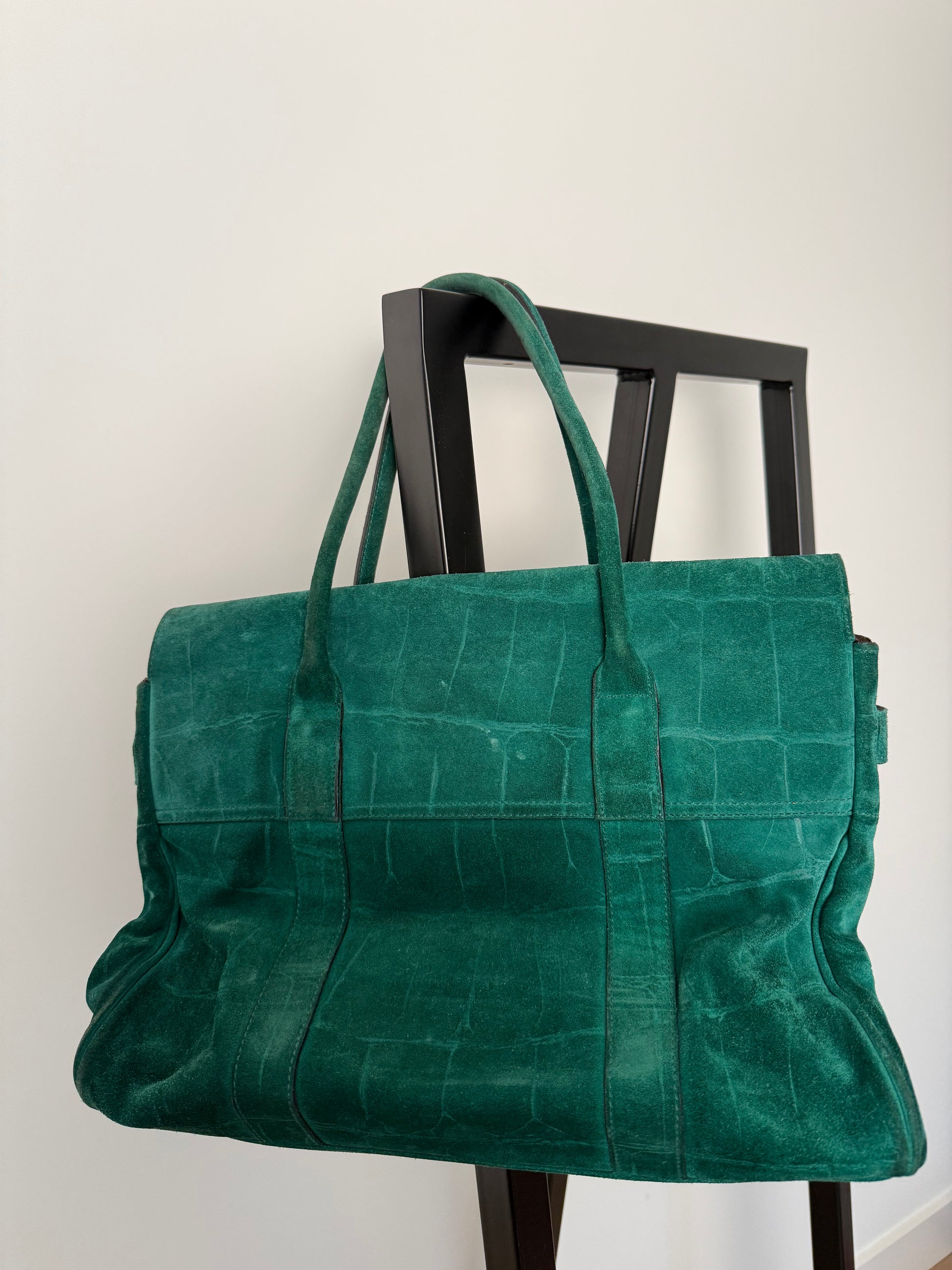 MULBERRY - Bayswater Green Suede