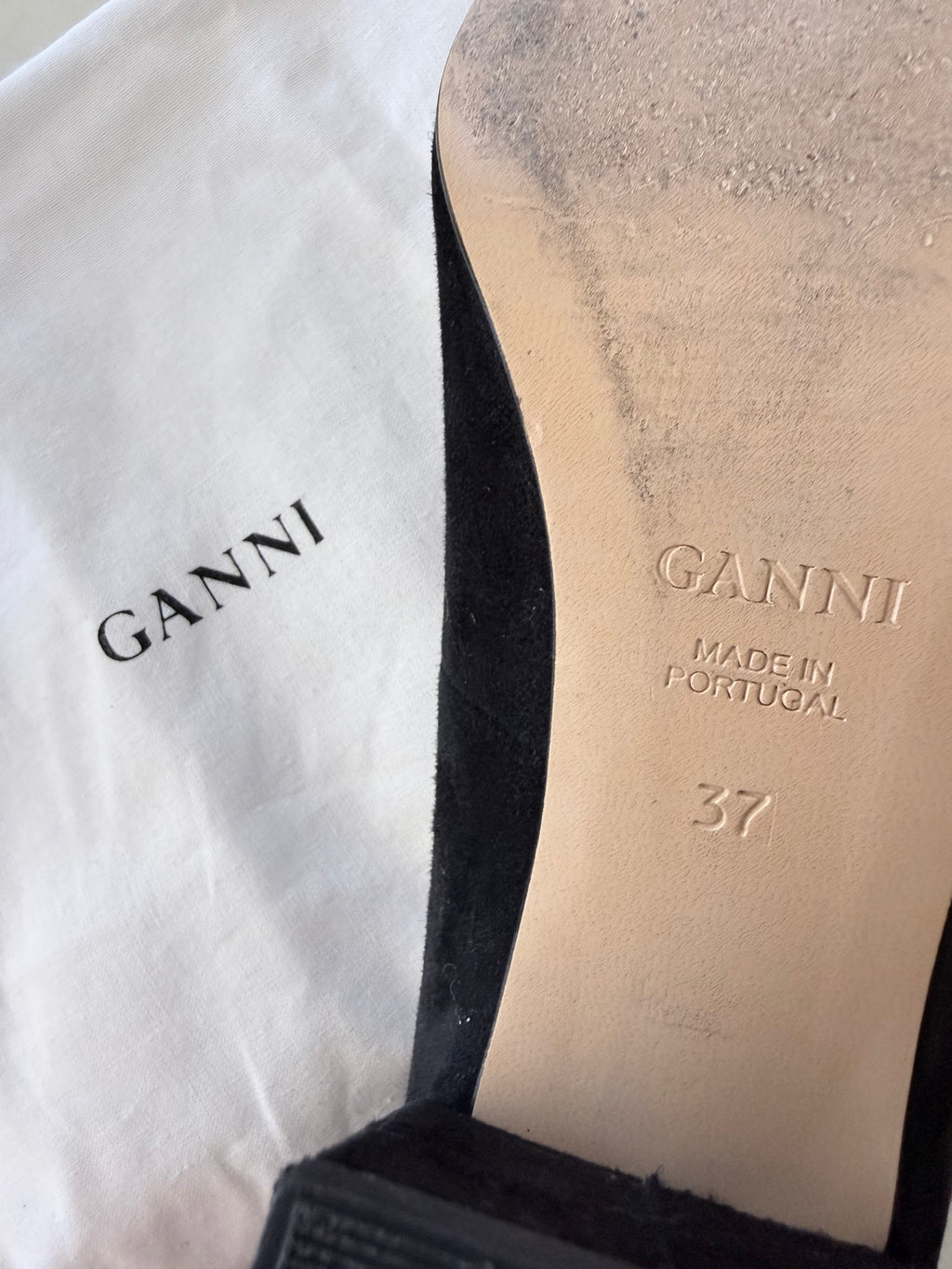 GANNI - Black Suede Pumps