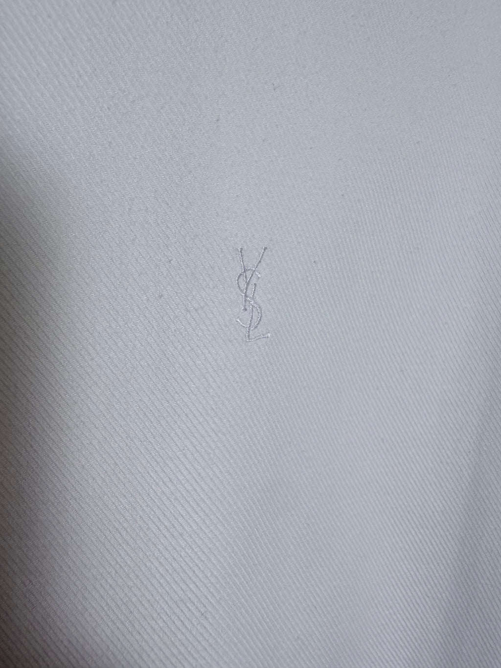 YSL - Oversized Shirt White Herringbone