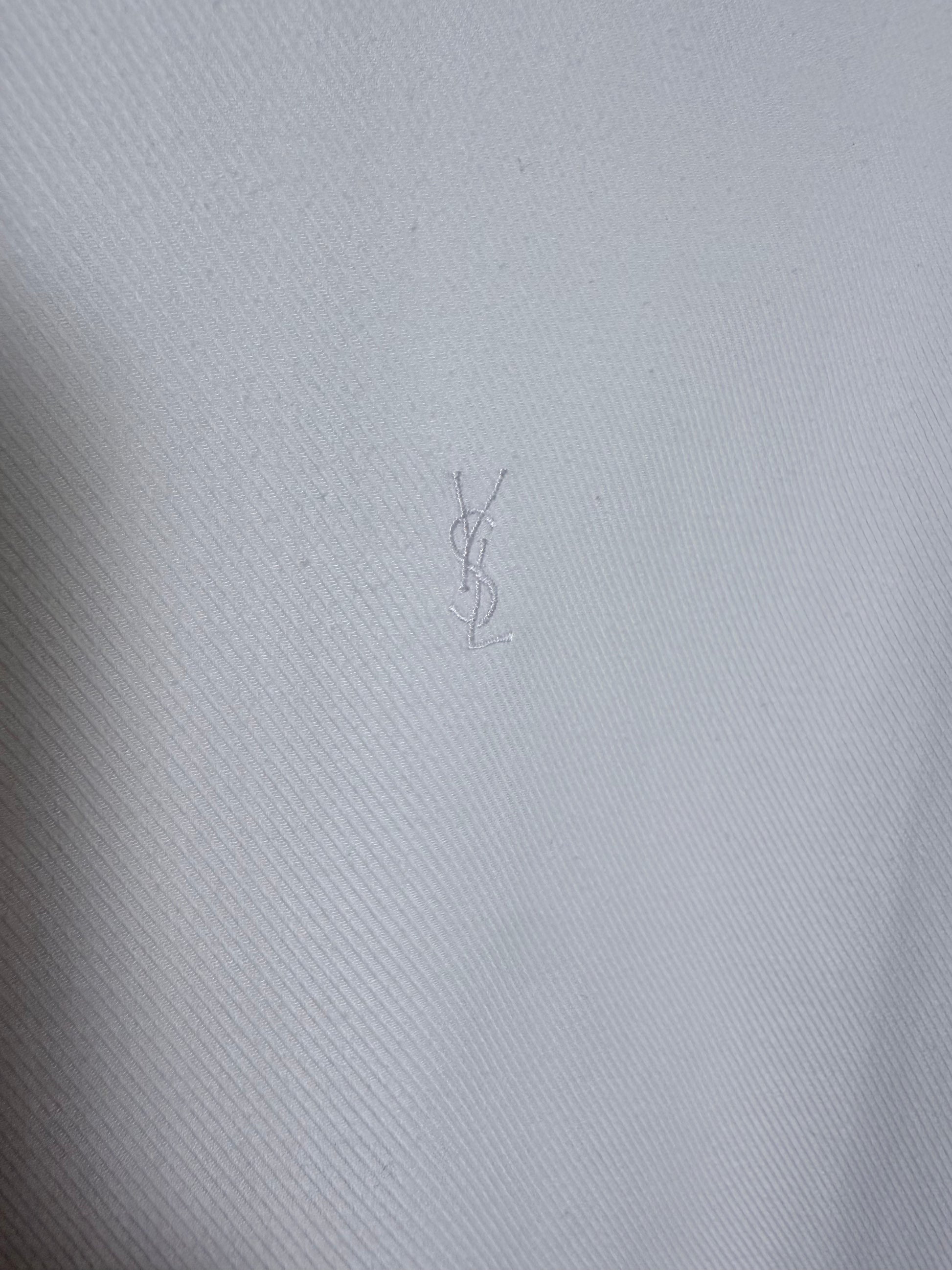 YSL - Oversized Shirt White Herringbone