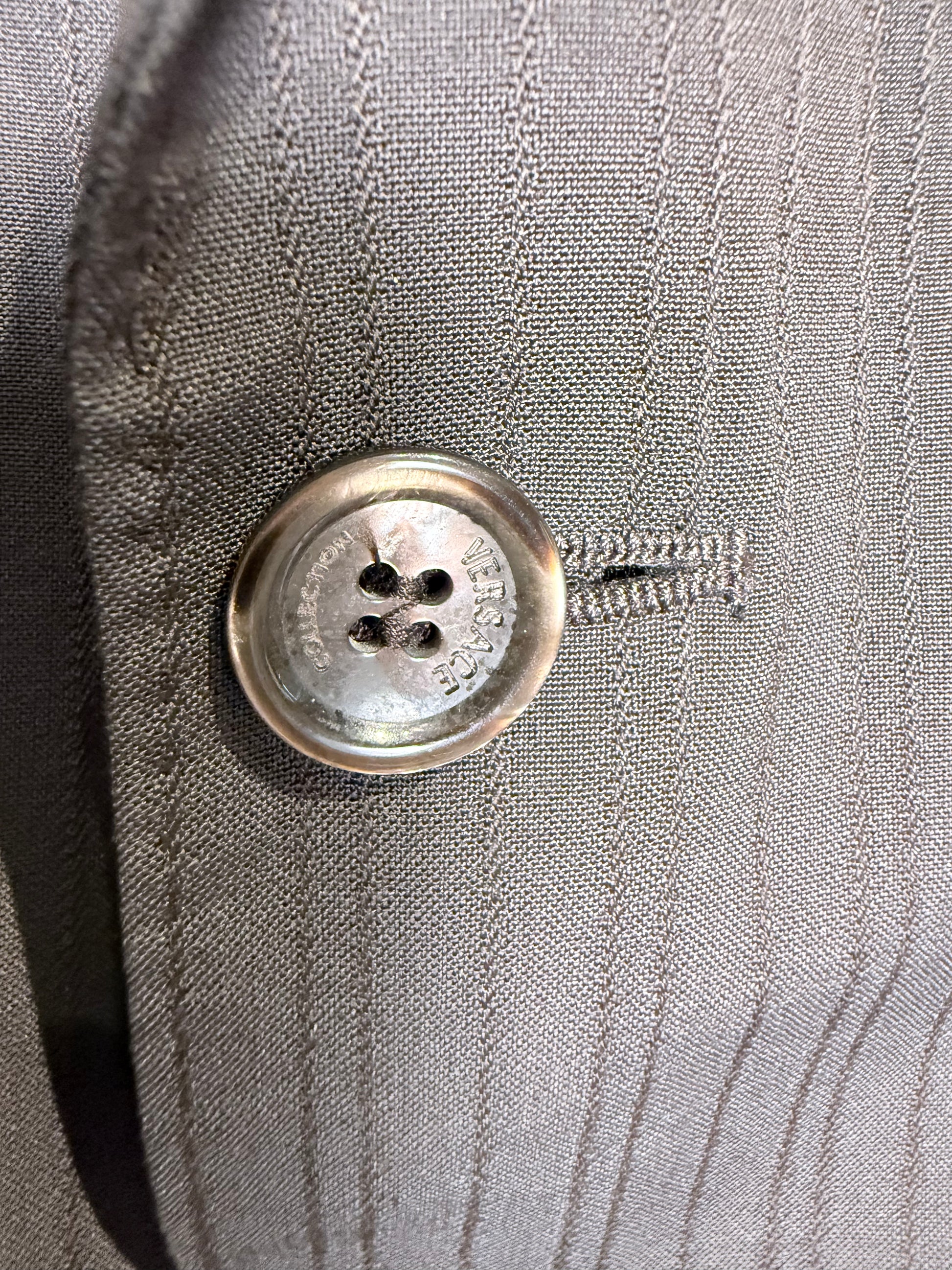 VERSACE - Brown stripe blazer