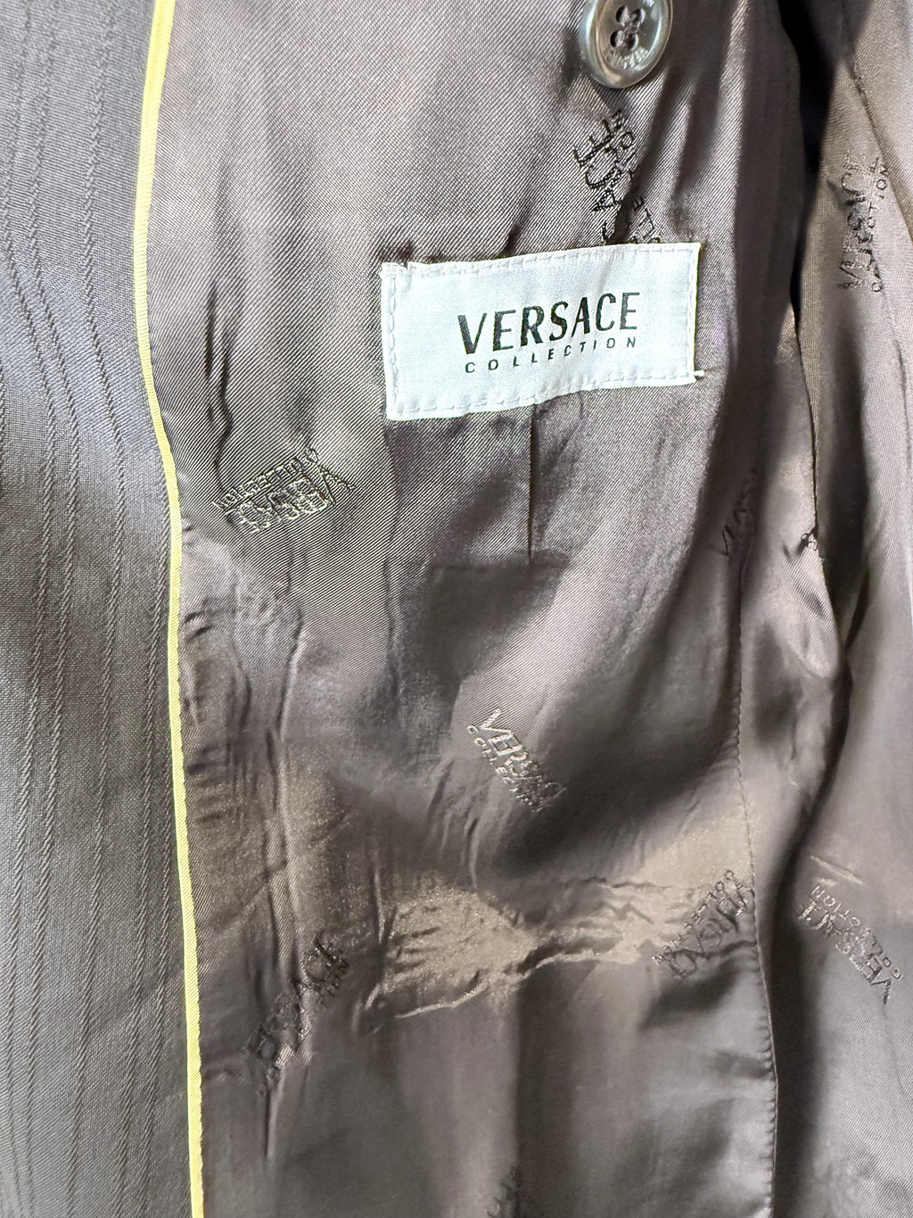 VERSACE - Brown stripe blazer