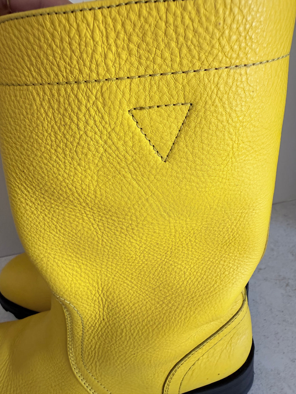 JILL SANDER - Yellow Statement Boots