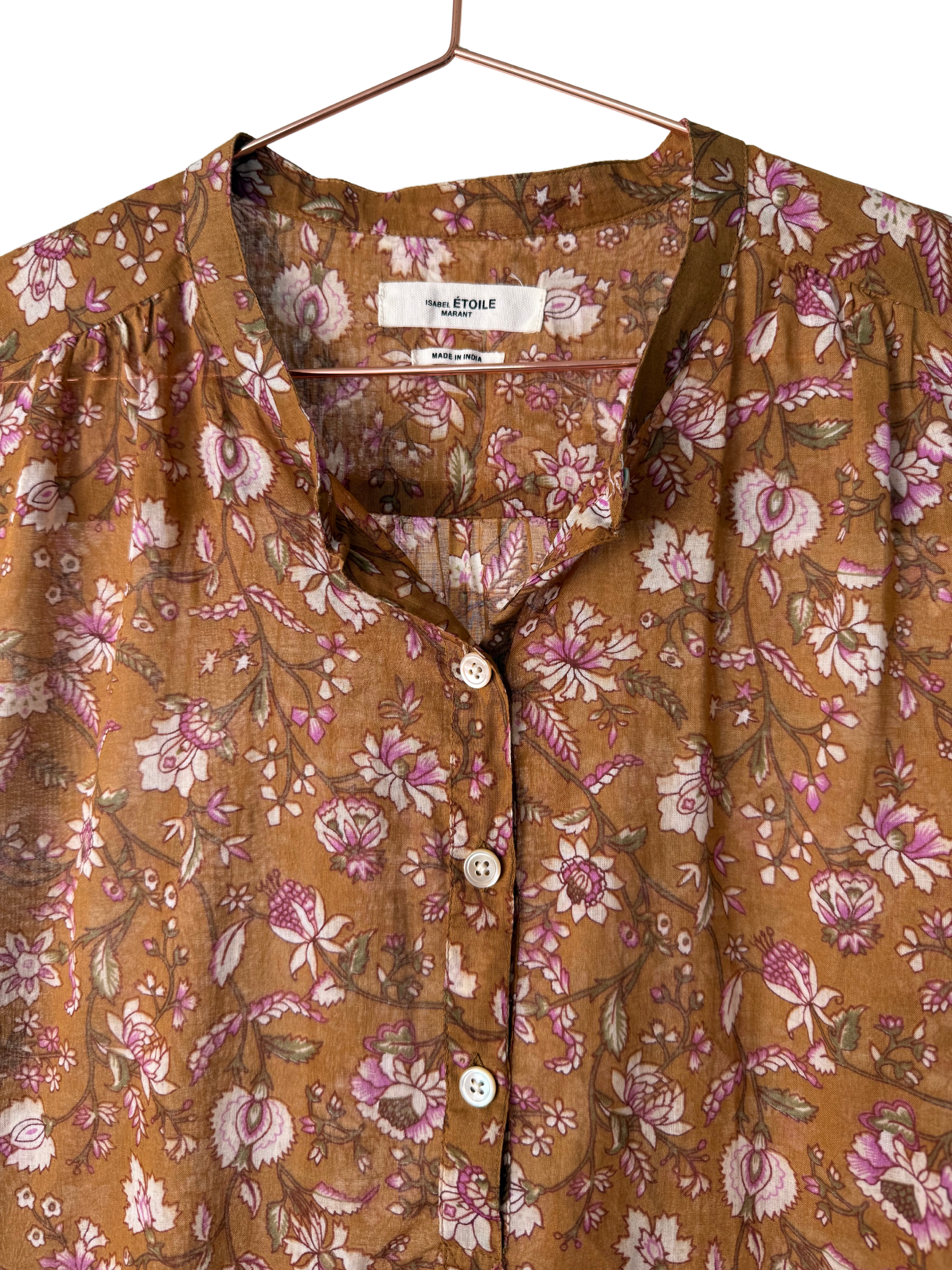 MARANT ETOILE - Brown flower Shirt