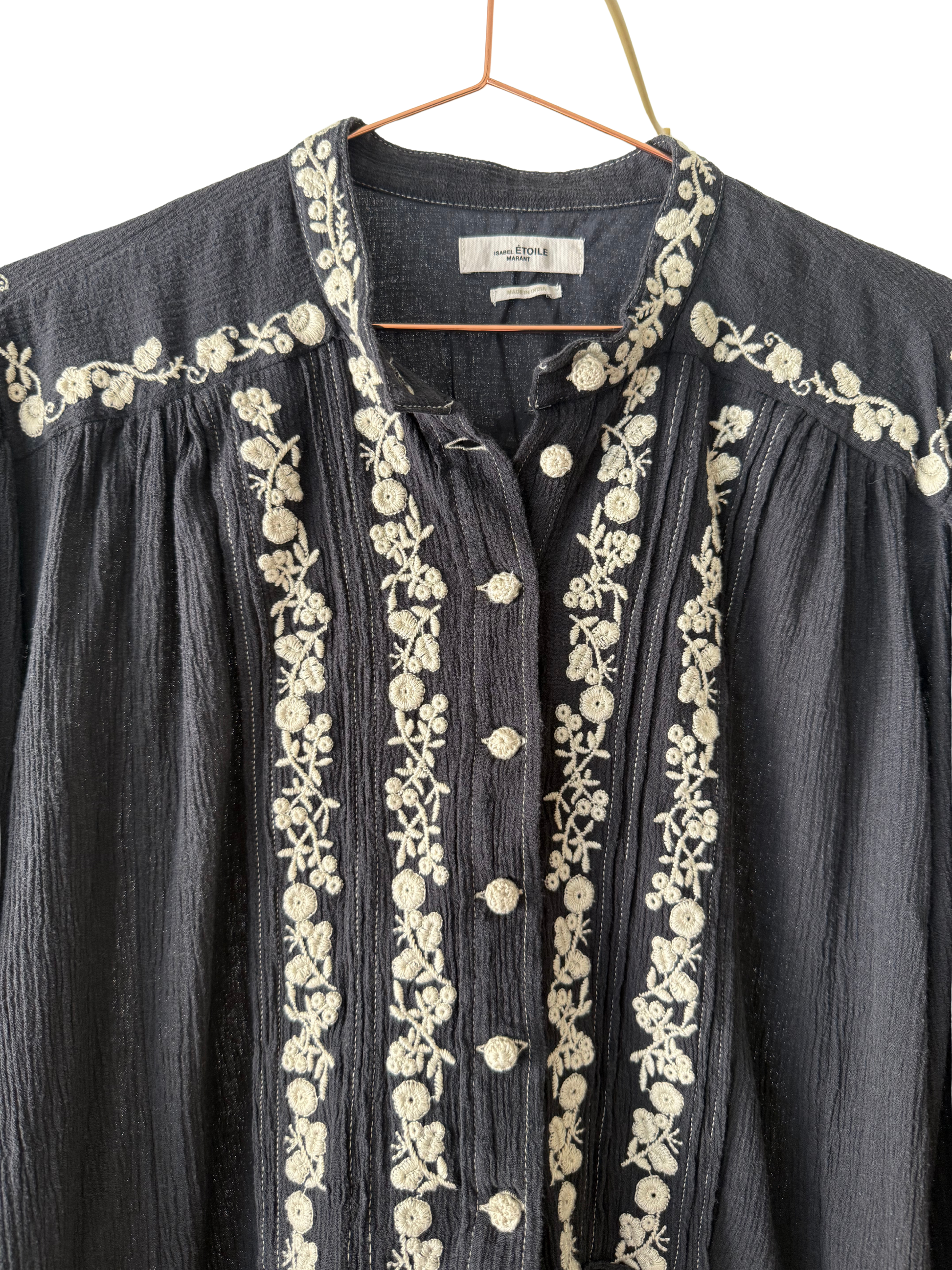 MARANT ETOILE - Black embroidered dress