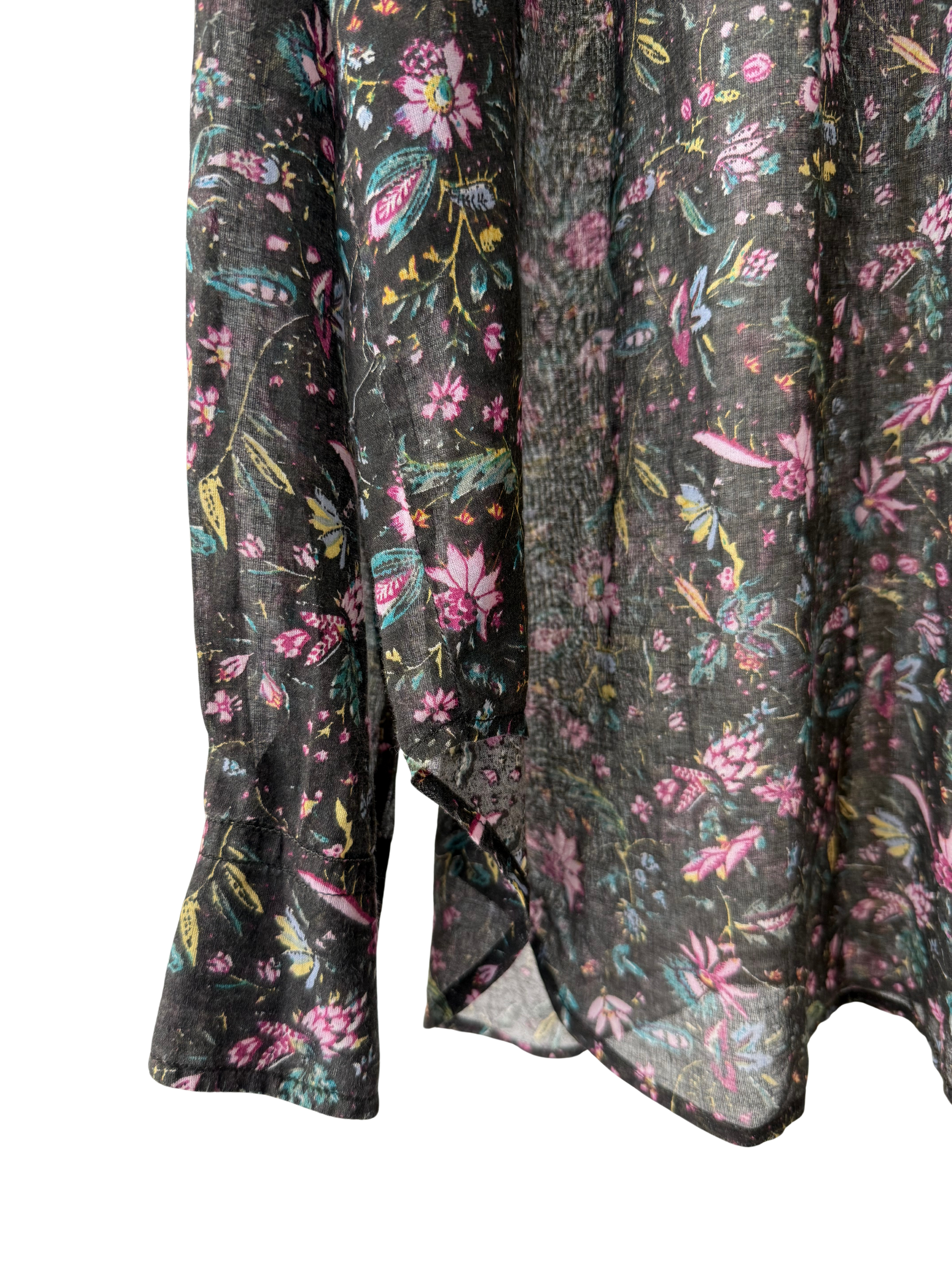 MARANT ETOILE  - Black voile flower Shirt