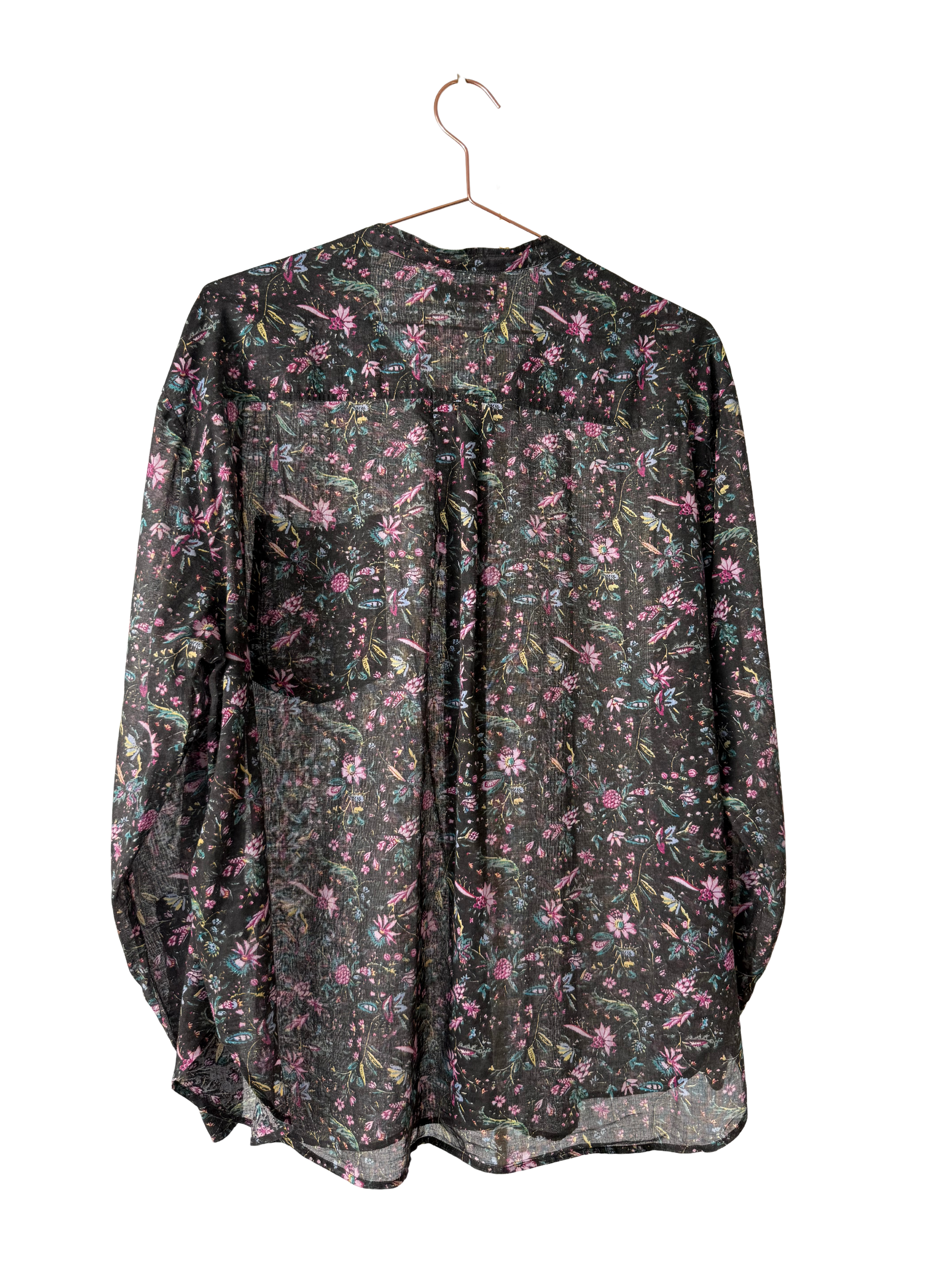 MARANT ETOILE  - Black voile flower Shirt