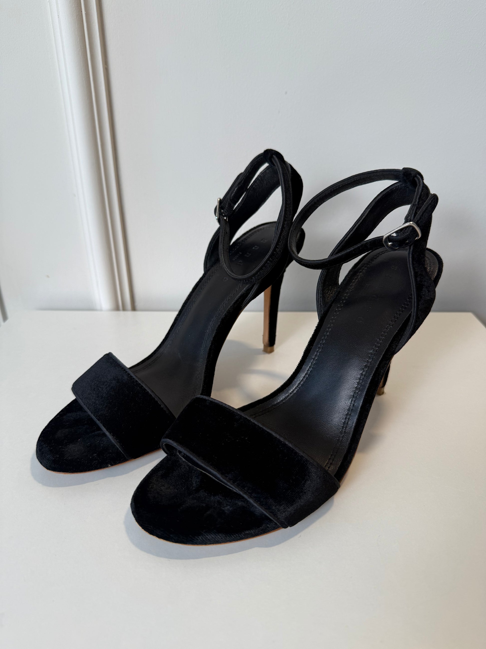 SANDRO - Velvet Sandals