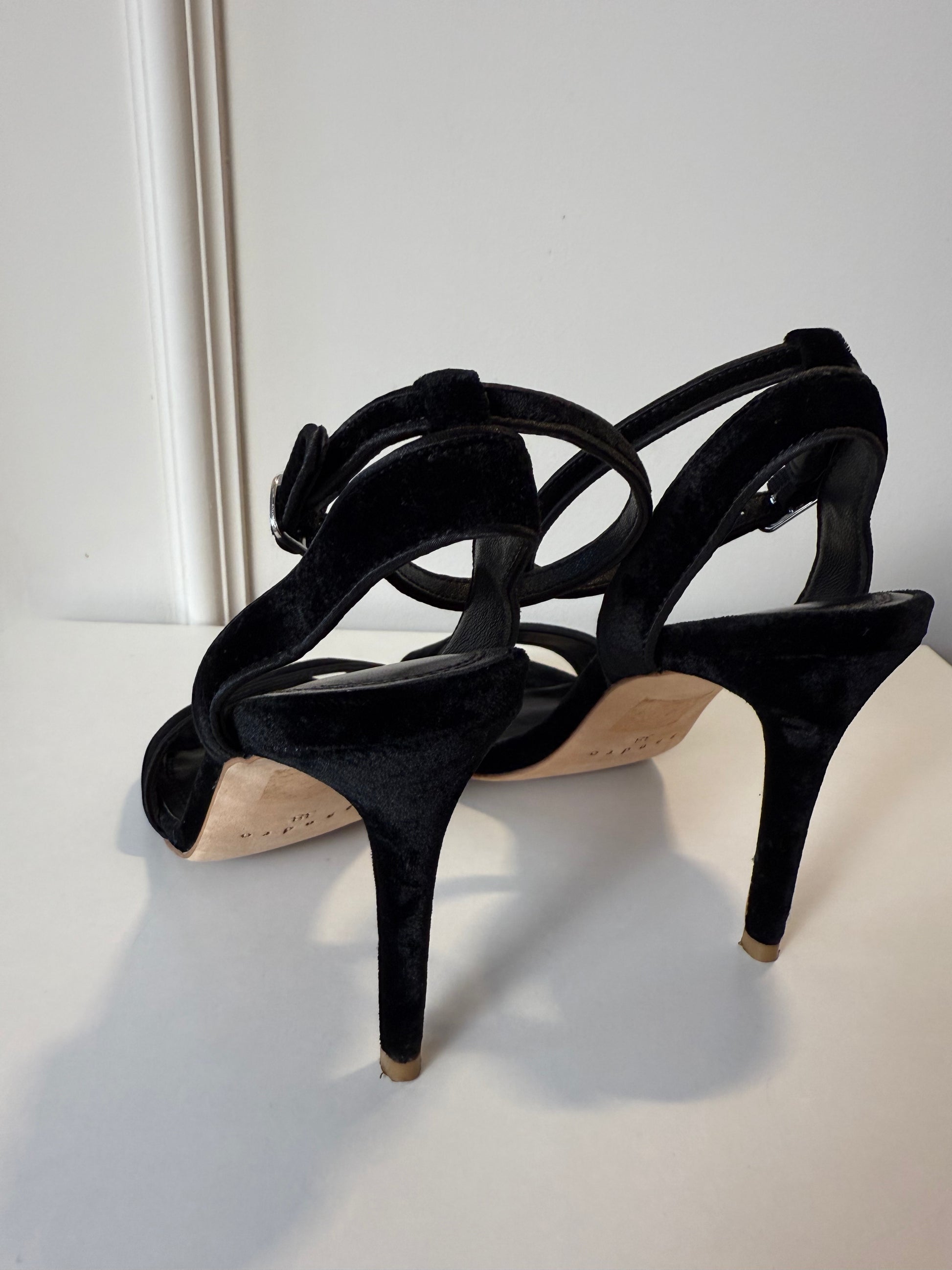 SANDRO - Velvet Sandals