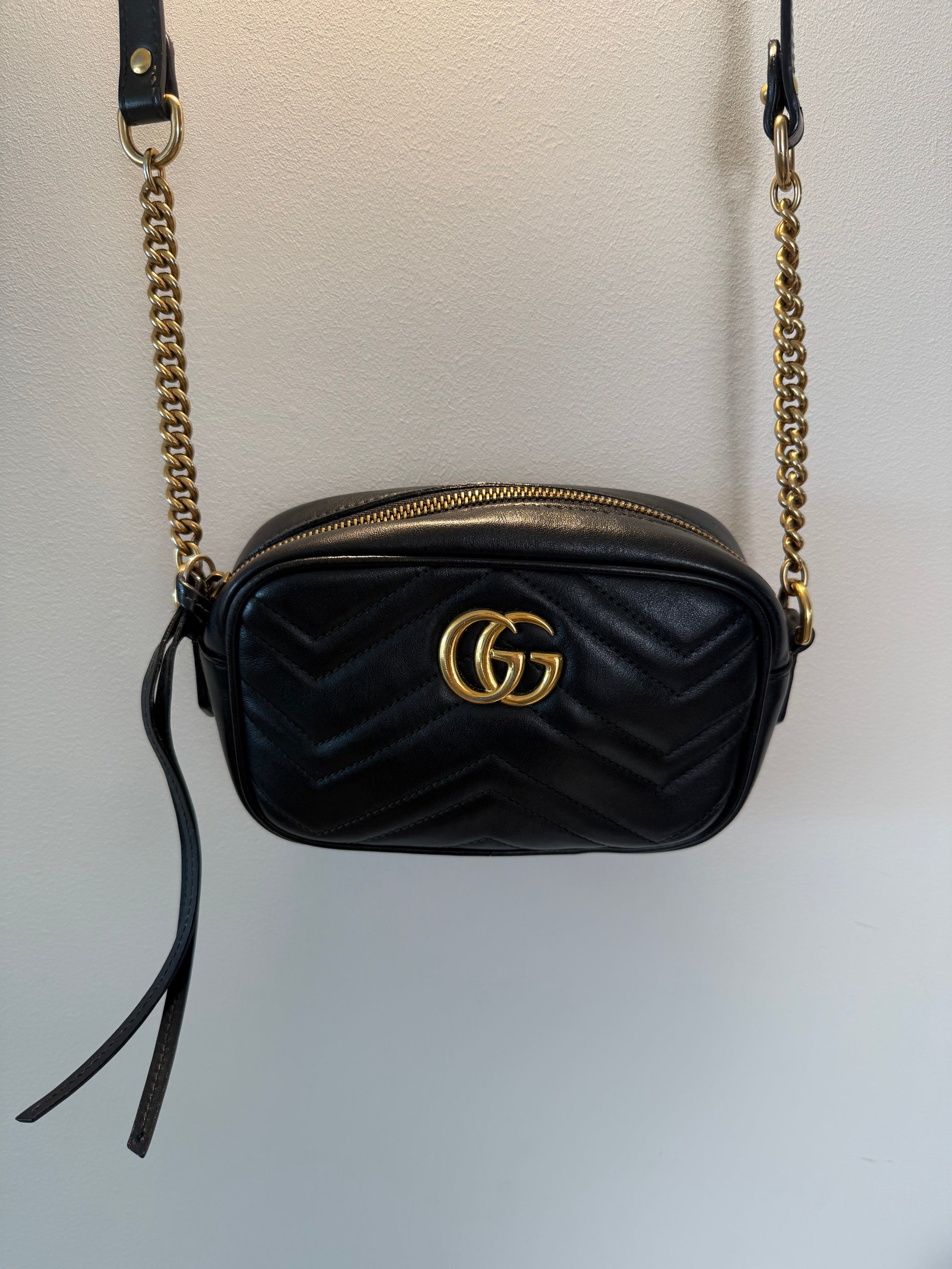 GUCCI - Marmont Mini Camera Bag Black