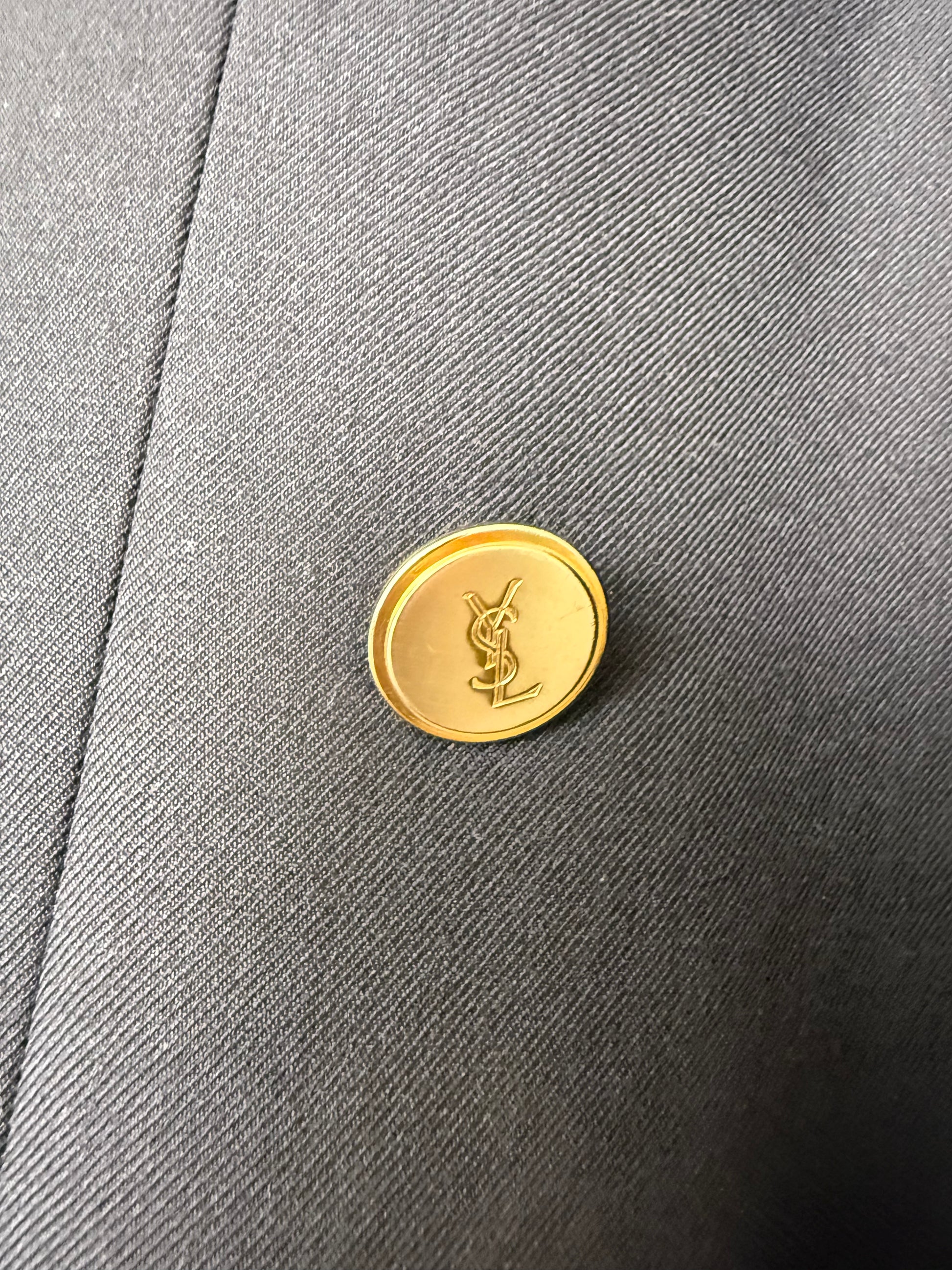 YSL - Blazer Navy Silver/Golden Logo buttons