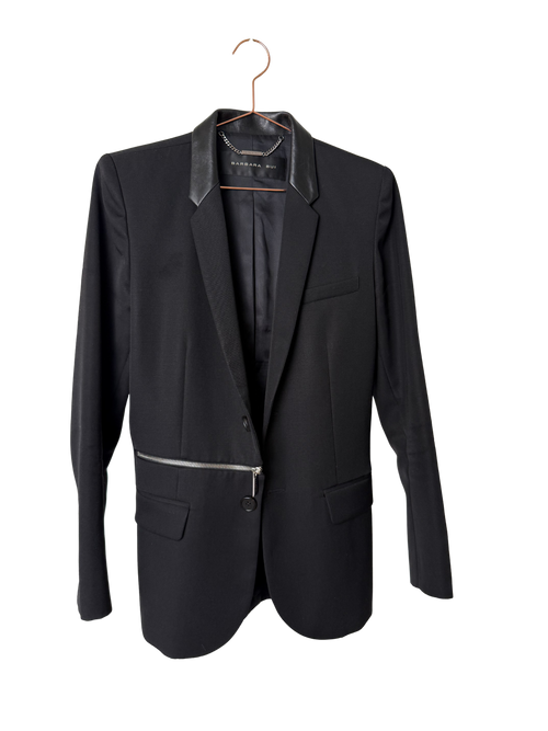 BARBARA BUI - Blazer leather collar