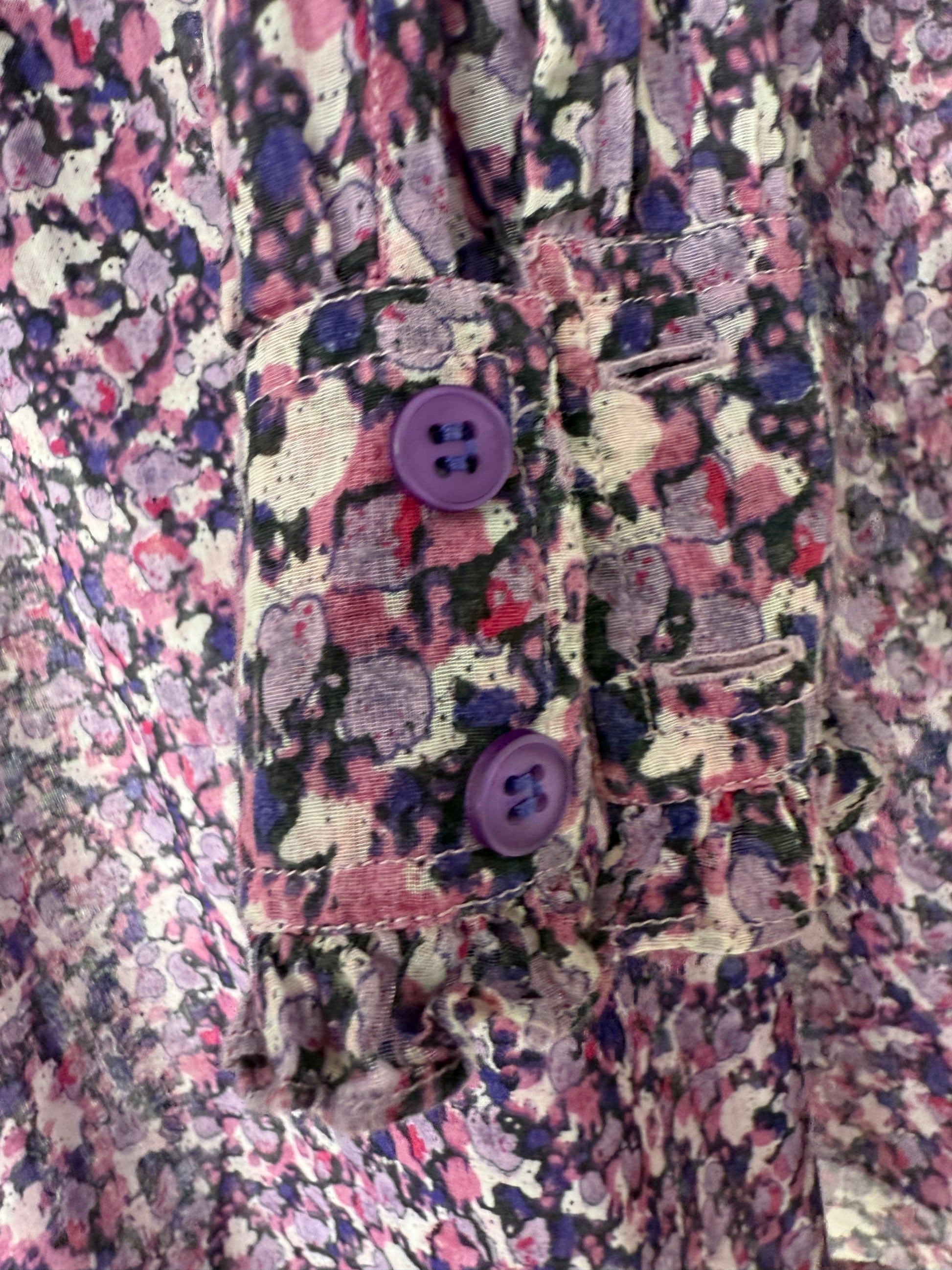 MARANT ETOILE - Purple Ruffle Shirt