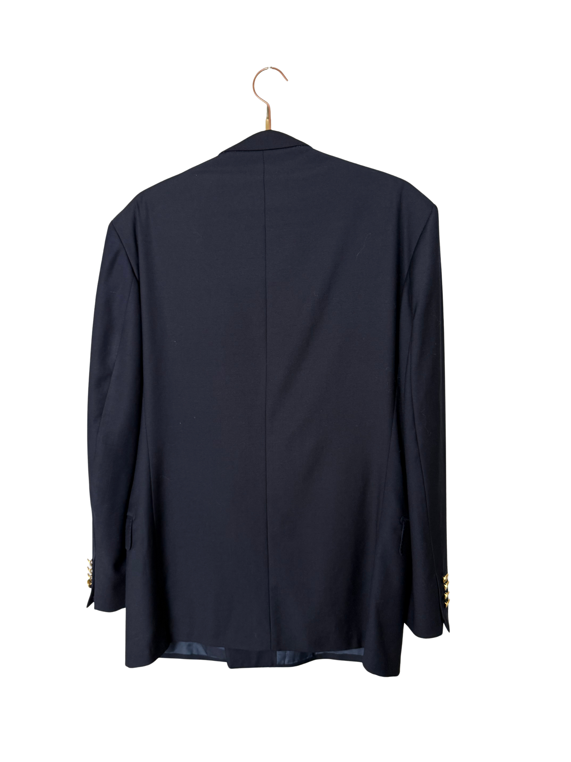 YSL - Navy Blazer Golden Logo Buttons