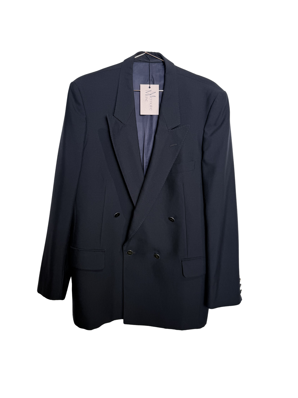 YSL - Dark Navy Blazer dark logo buttons